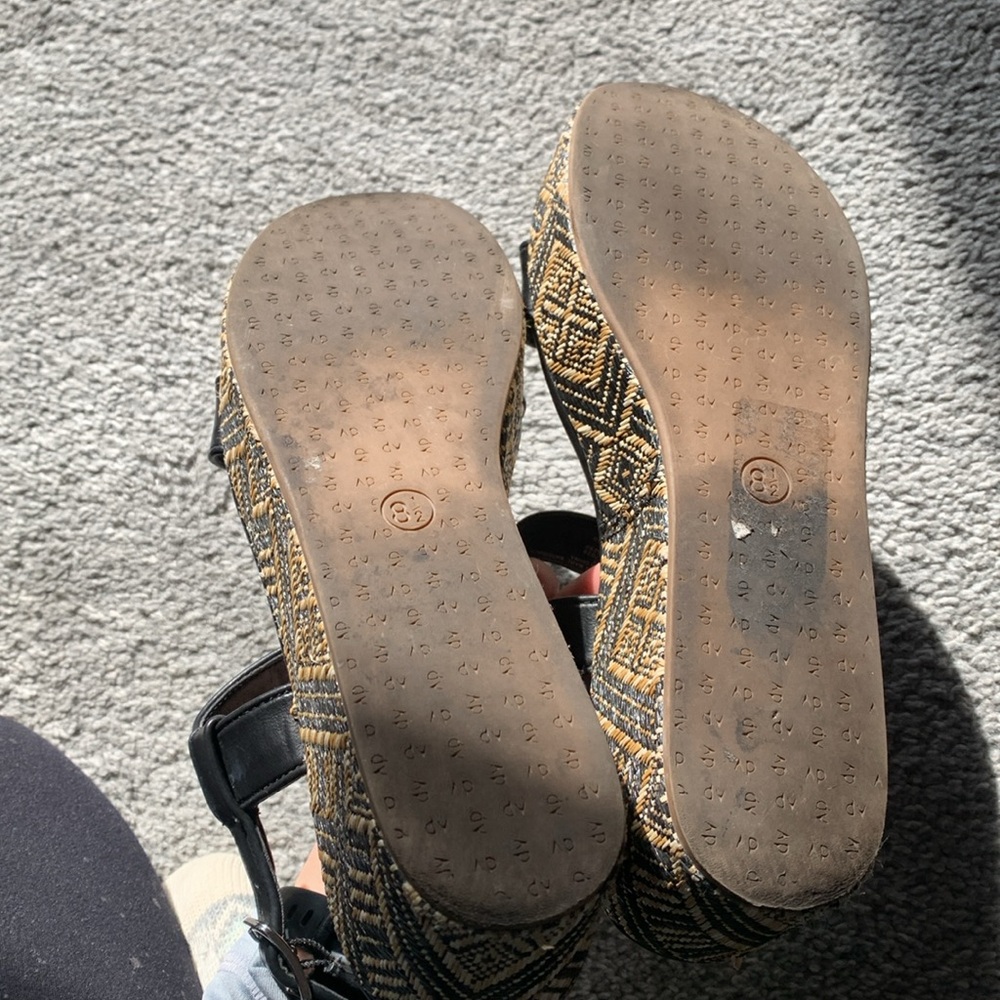 Platform sandals DV Target black and beige - Picture 3 of 7